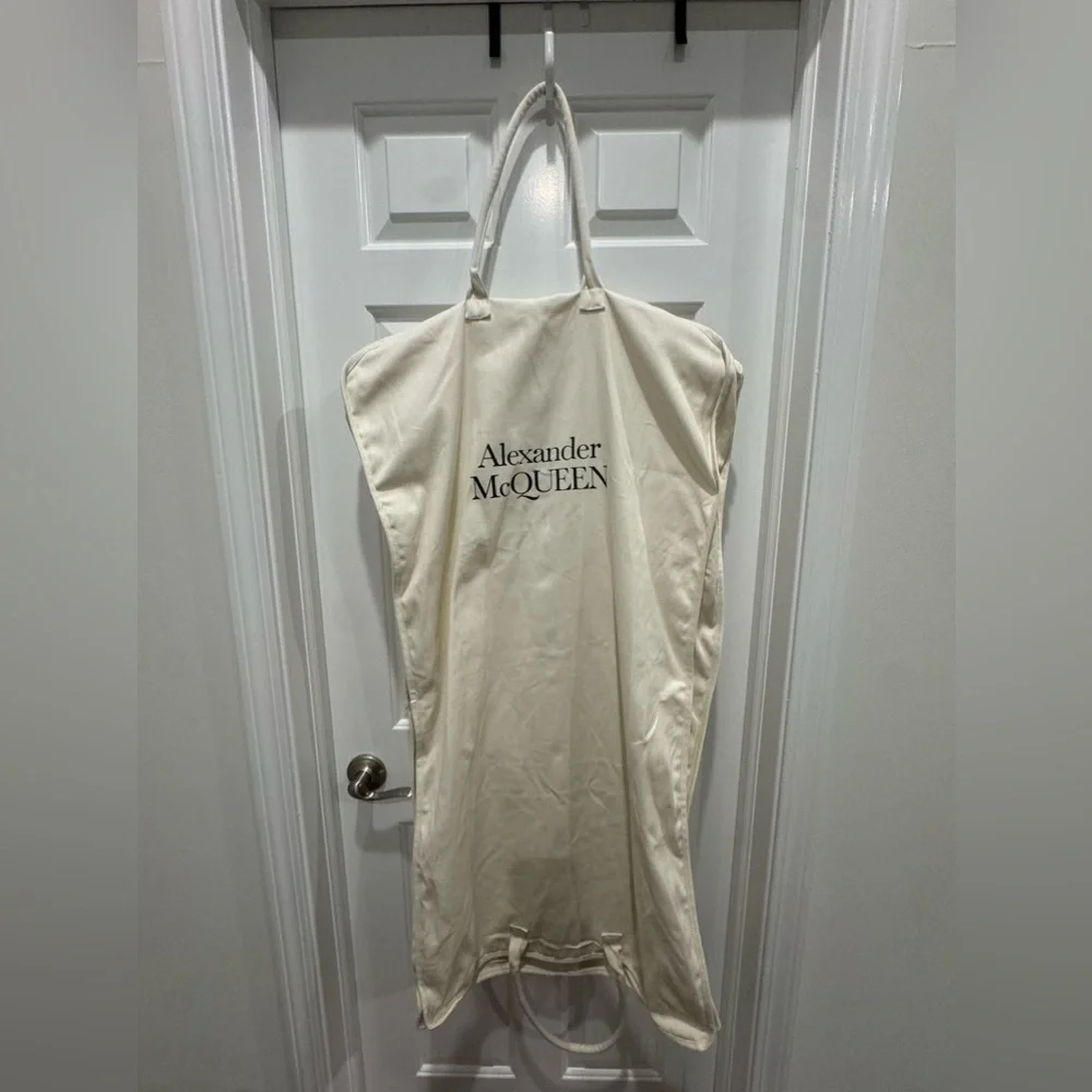 Alexander McQueen Canvas Garment Bag LONG WEDDING Dustproof TRAVEL
